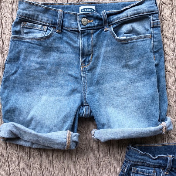 Two Old Navy Jean Shorts, Girls size 12 - Picture 3 of 6